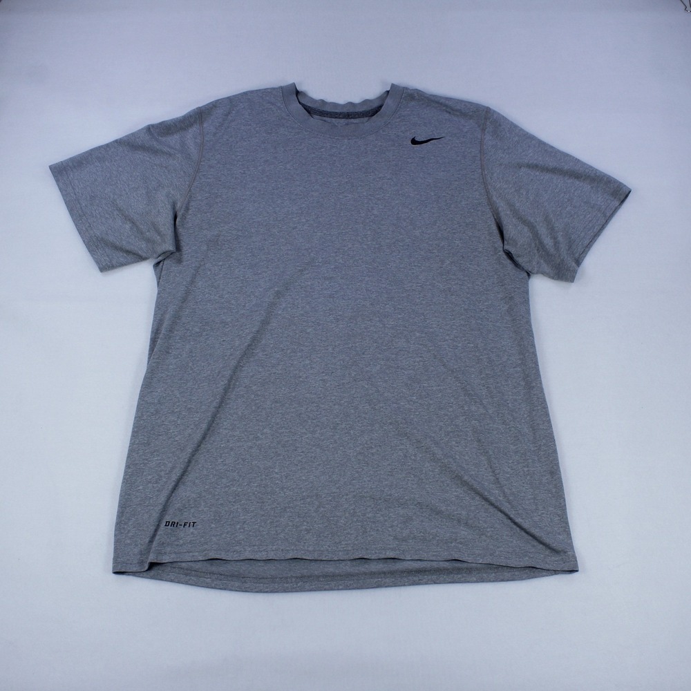 Nike Dri-FIT Heather Grey T-Shirt – Men's Size L